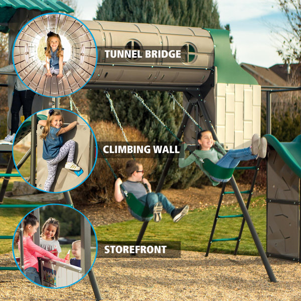 Lifetime Adventure Tunnel Swing Set & Reviews Wayfair